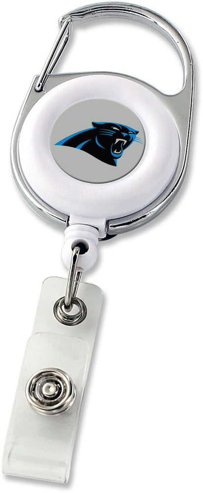 WHOLESALE CAROLINA PANTHERS DELUXE CLIP BADGE REEL