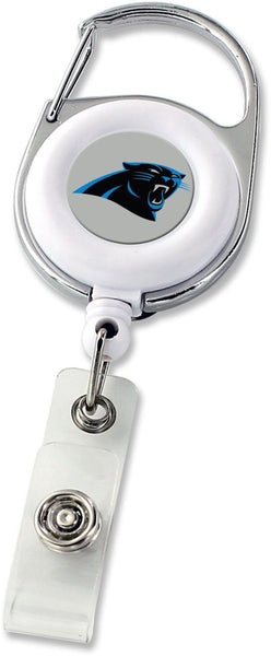 WHOLESALE CAROLINA PANTHERS DELUXE CLIP BADGE REEL