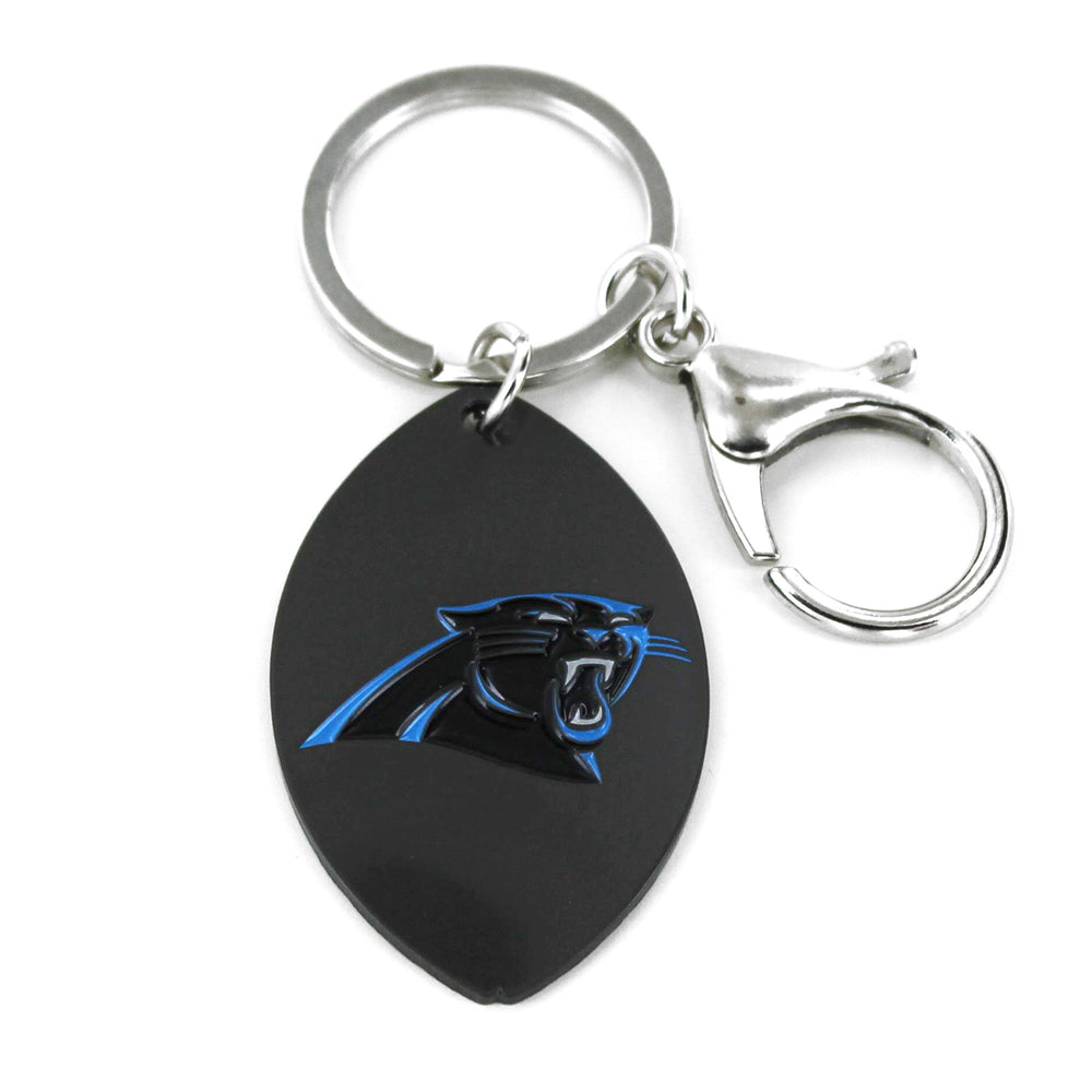 WHOLESALE CAROLINA PANTHERS MATTE FINISH FOOTBALL KEYCHAIN