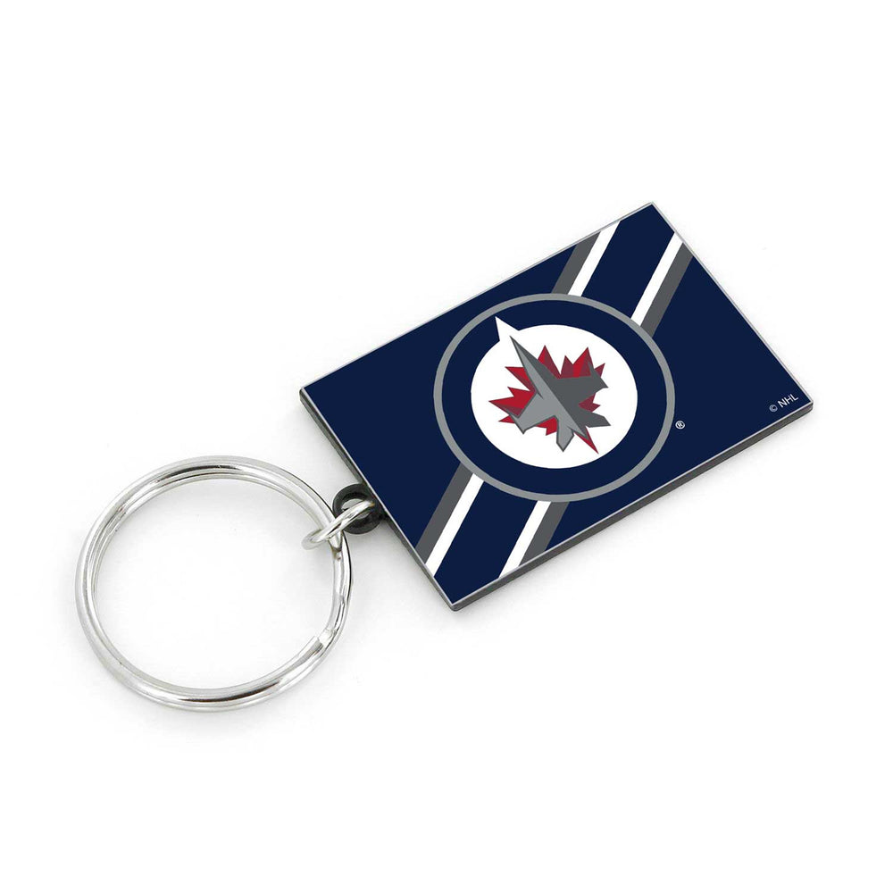 WINNIPEG JETS STRIPED KEYCHAIN