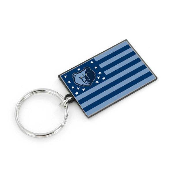 WHOLESALE MEMPHIS GRIZZLIES AMERICANA FLAG KEYCHAIN