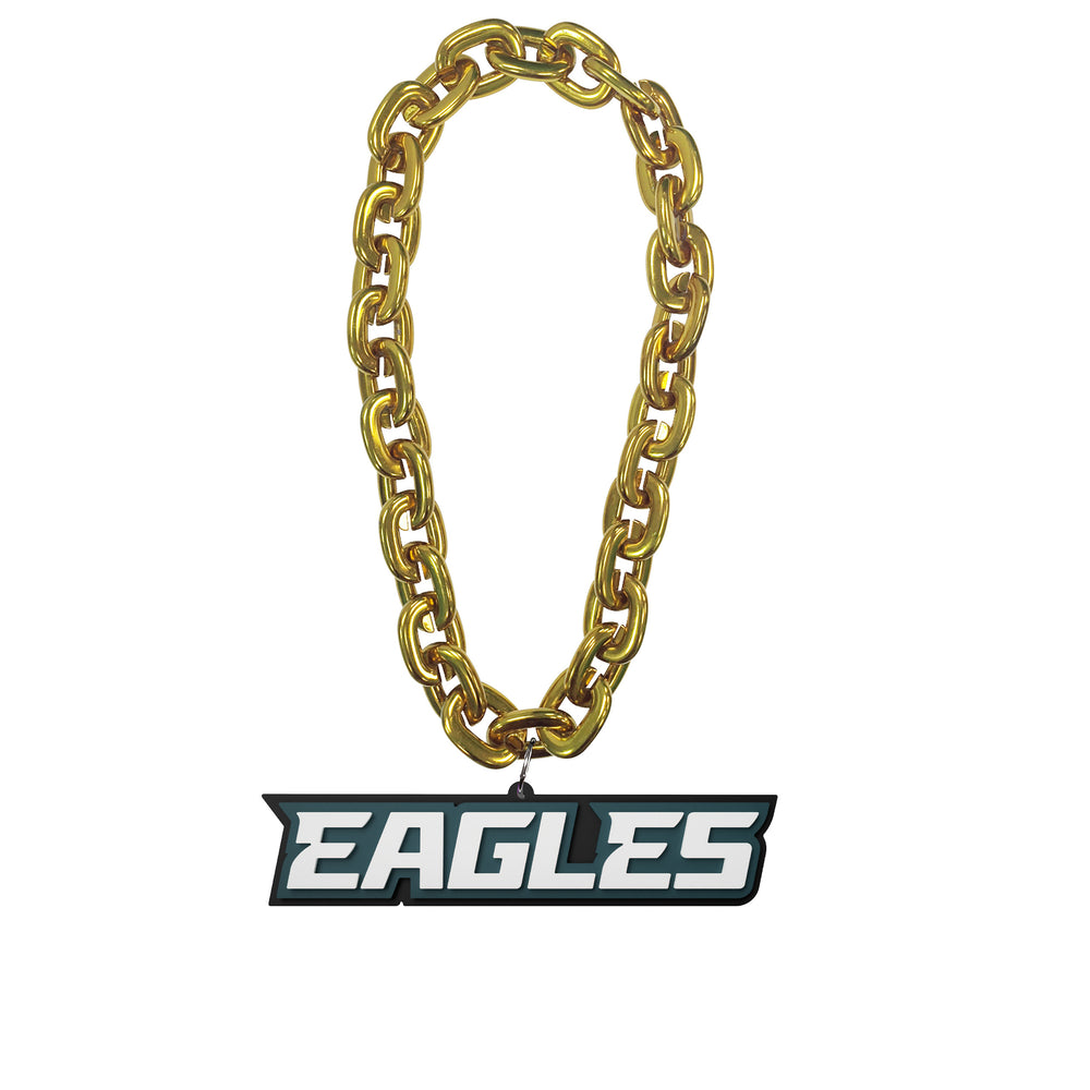 WHOLESALE PHILADELPHIA EAGLES WORDMARK (GOLD) FAN CHAIN