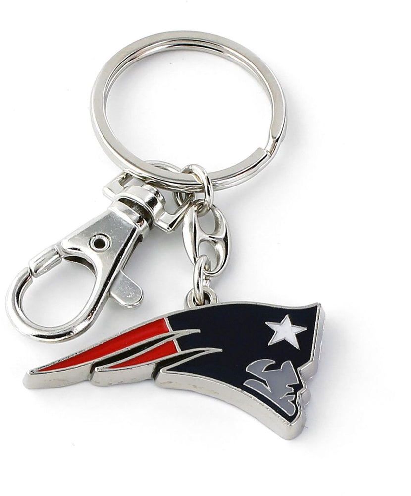 WHOLESALE NEW ENGLAND PATRIOTS TEAM LOGO HEAVYWEIGHT KEYCHAIN