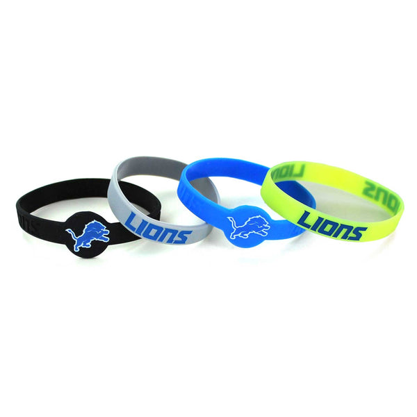DETROIT LIONS SILICONE BRACELET (4-PACK)