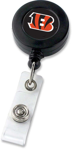 WHOLESALE CINCINNATI BENGALS (BLACK) BADGE REEL (NE)