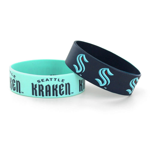 WHOLESALE SEATTLE KRAKEN WIDE BRACELETS (2-PACK)