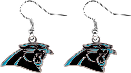 WHOLESALE CAROLINA PANTHERS LOGO DANGLER EARRINGS
