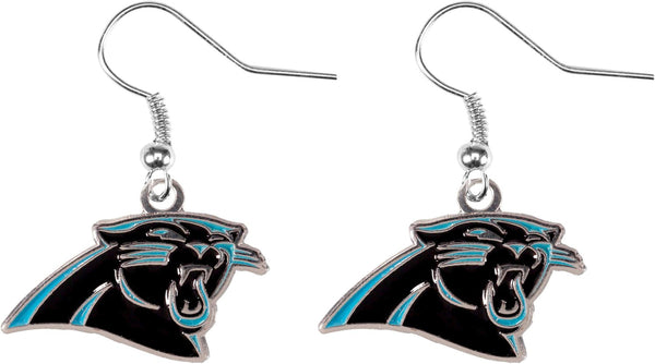 WHOLESALE CAROLINA PANTHERS LOGO DANGLER EARRINGS