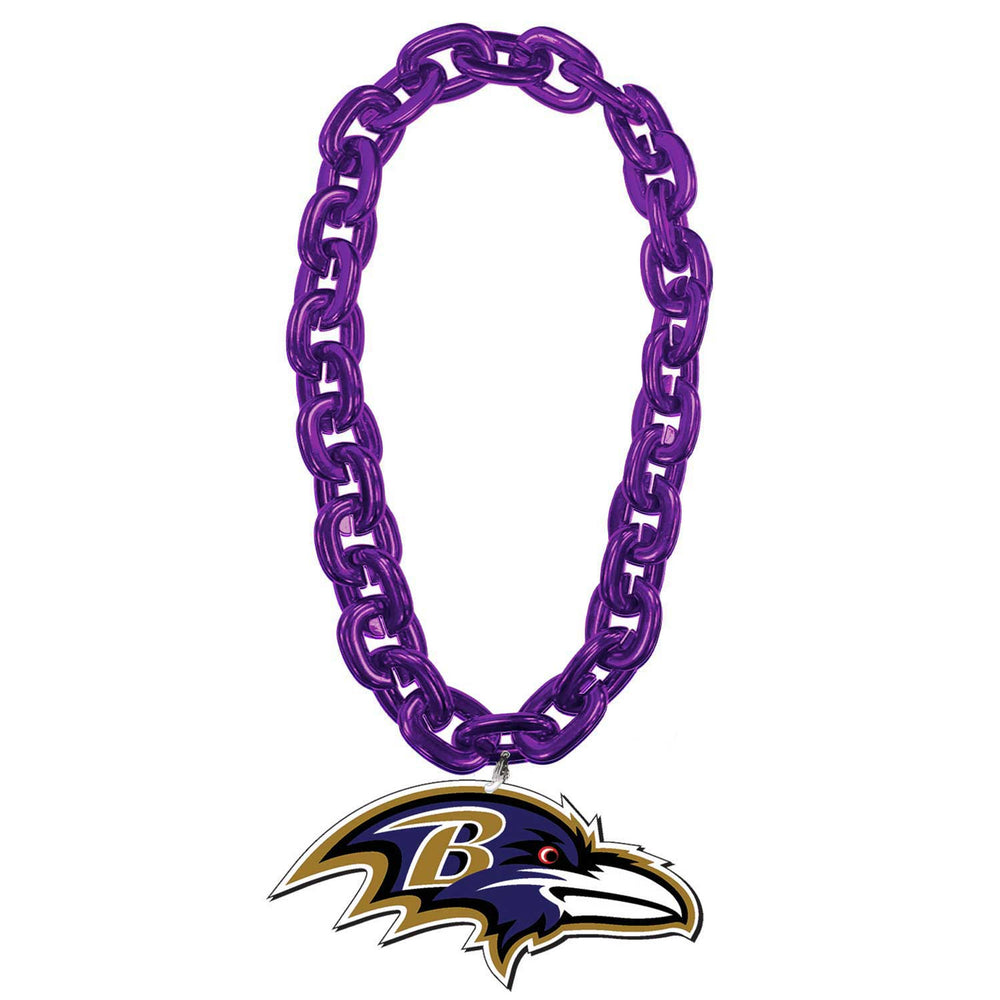 WHOLESALE BALTIMORE RAVENS HEAD (PURPLE) FAN CHAIN
