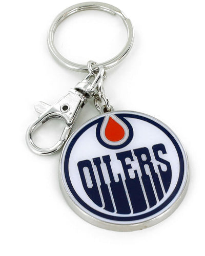 EDMONTON OILERS TEAM LOGO HEAVYWEIGHT KEYCHAIN