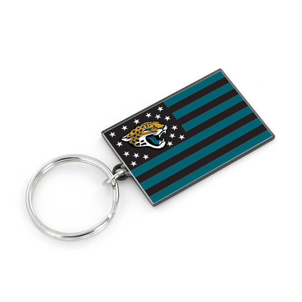 JACKSONVILLE JAGUARS AMERICANA FLAG KEYCHAIN