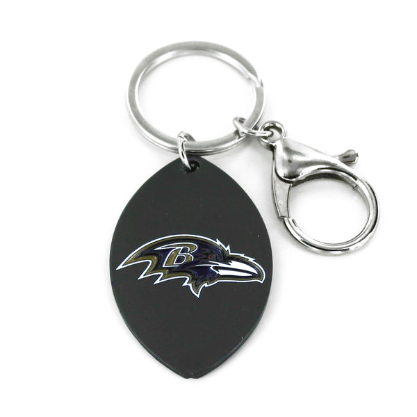 WHOLESALE BALTIMORE RAVENS MATTE FINISH FOOTBALL KEYCHAIN