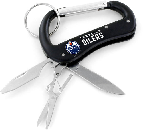EDMONTON OILERS CARABINER MULTI TOOL KEYCHAIN (SP)