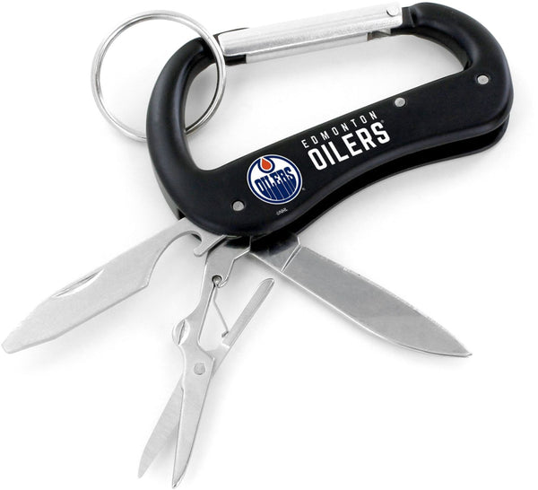 EDMONTON OILERS CARABINER MULTI TOOL KEYCHAIN (SP)