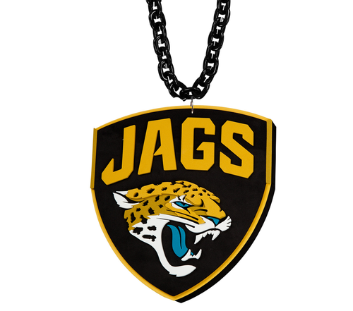 WHOLESALE JACKSONVILLE JAGUARS (BLACK) SHIELD SUPER FAN CHAIN