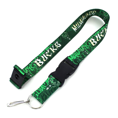WHOLESALE MILWAUKEE BUCKS GRAFFITI LANYARD