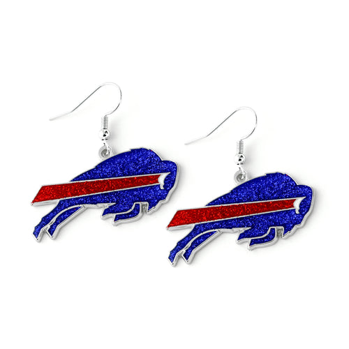 WHOLESALE BUFFALO BILLS GLITTER DAZZLE EARRINGS