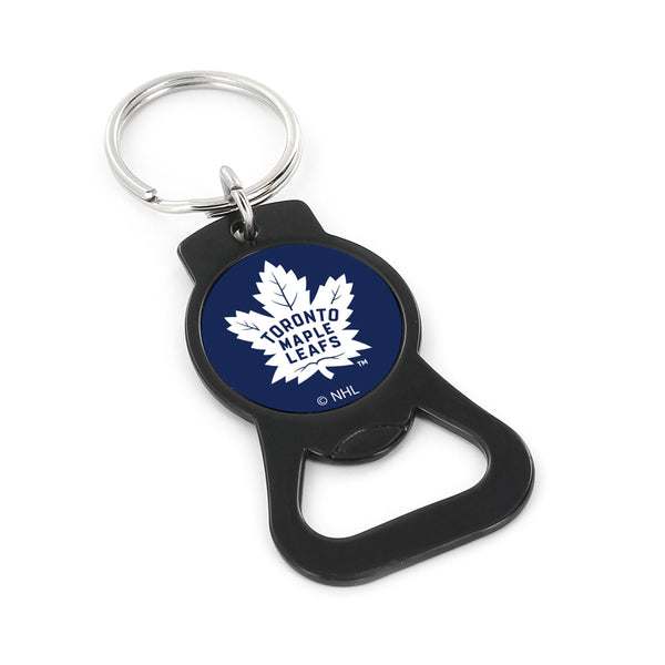 WHOLESALE TORONTO MAPLE LEAFS (BLACK) BOTTLE OPENER KEYCHAIN