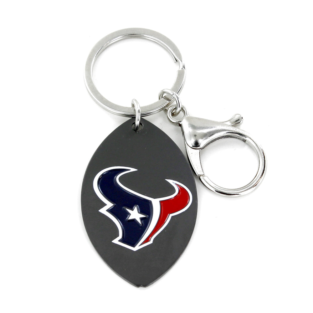 WHOLESALE HOUSTON TEXANS MATTE FINISH FOOTBALL KEYCHAIN