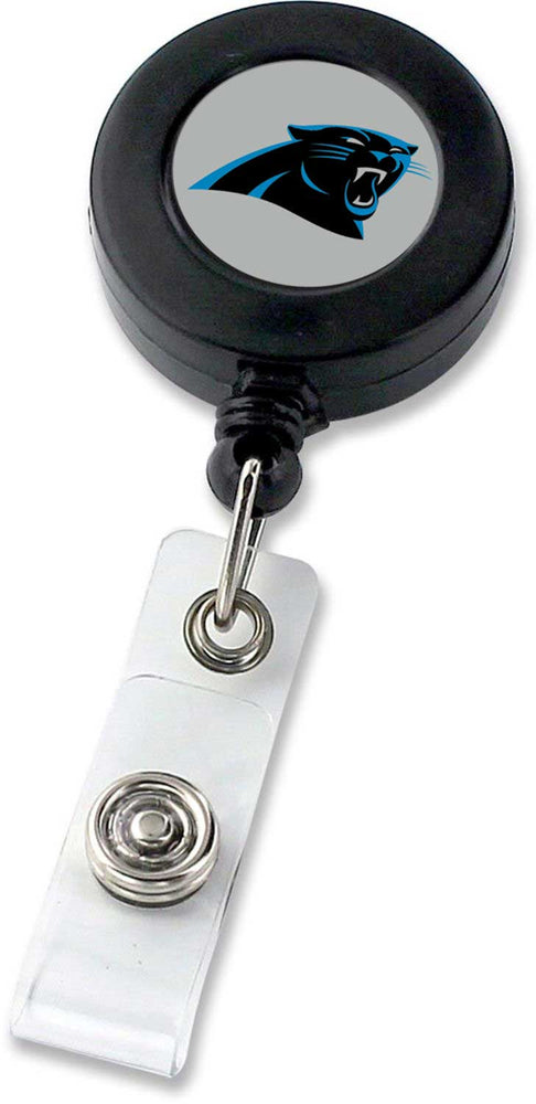 WHOLESALE CAROLINA PANTHERS (BLACK) BADGE REEL (NE)