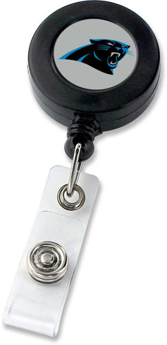 WHOLESALE CAROLINA PANTHERS (BLACK) BADGE REEL (NE)