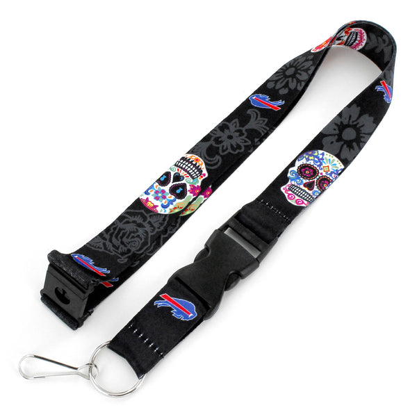 WHOLESALE BUFFALO BILLS SUGAR SKULL LANYARD