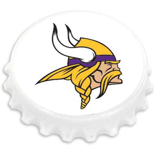 MINNESOTA VIKINGS BOTTLE CAP BOTTLE OPENER MAGNET (OC)