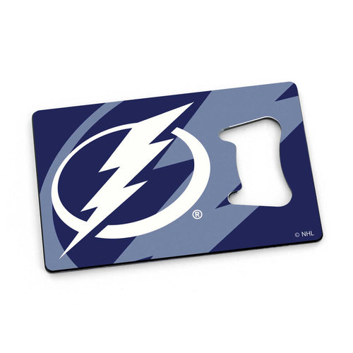 WHOLESALE TAMPA BAY LIGHTNING CREDIT CARD BOTTLE OPENER MAGNET