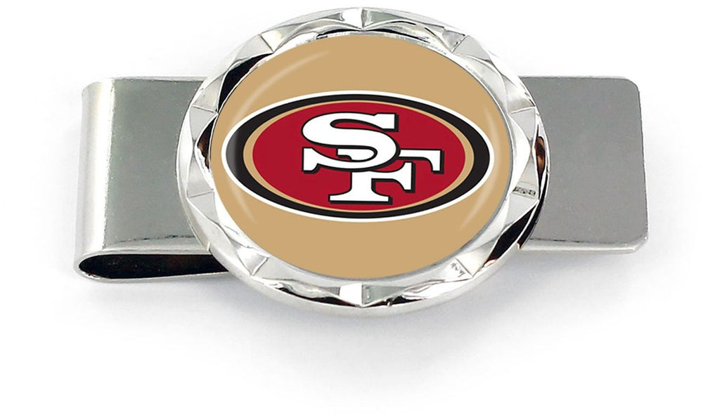 WHOLESALE SAN FRANCISCO 49ERS DIAMOND CUT MONEY CLIP
