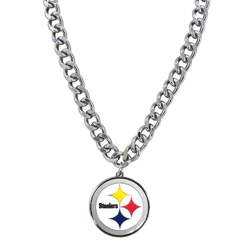 WHOLESALE PITTSBURGH STEELERS HEAVYWEIGHT TEAM LOGO NECKLACE
