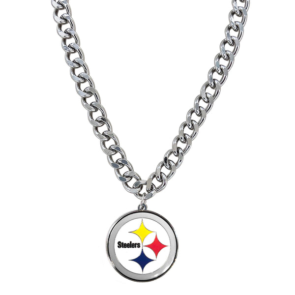 WHOLESALE PITTSBURGH STEELERS HEAVYWEIGHT TEAM LOGO NECKLACE