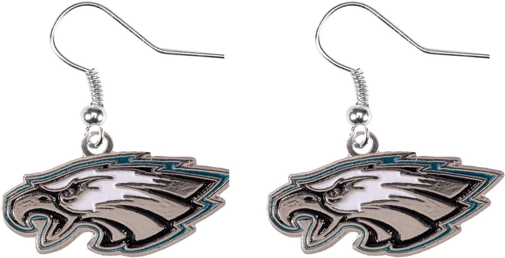 WHOLESALE PHILADELPHIA EAGLES LOGO DANGLER EARRINGS
