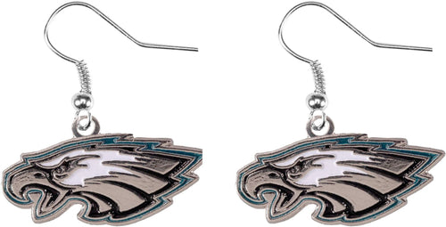 WHOLESALE PHILADELPHIA EAGLES LOGO DANGLER EARRINGS