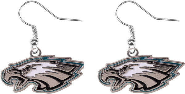 WHOLESALE PHILADELPHIA EAGLES LOGO DANGLER EARRINGS