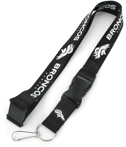WHOLESALE DENVER BRONCOS (BLACK & WHITE) TEAM LANYARD