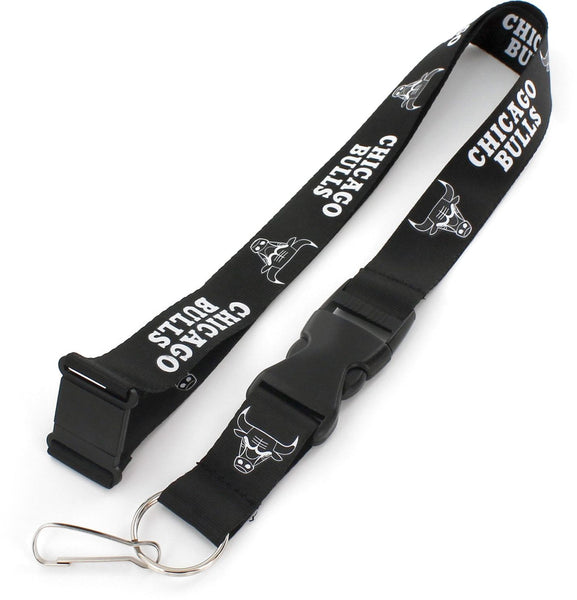 WHOLESALE CHICAGO BULLS (BLACK & WHITE) TEAM LANYARD