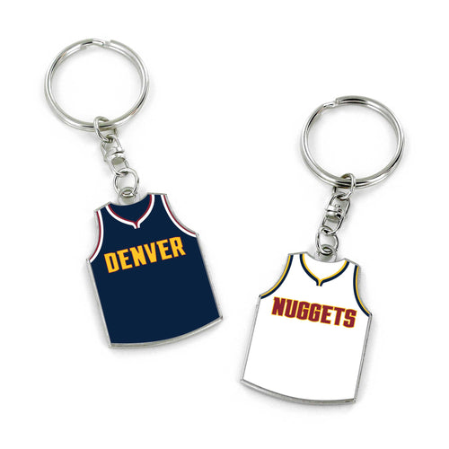 WHOLESALE DENVER NUGGETS REVERSIBLE HOME/AWAY JERSEY KEYCHAIN