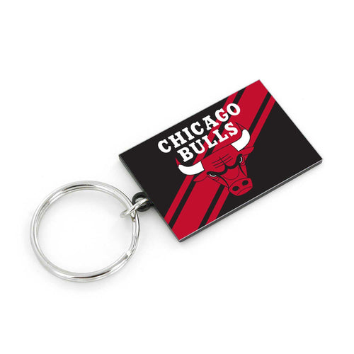 CHICAGO BULLS STRIPED KEYCHAIN