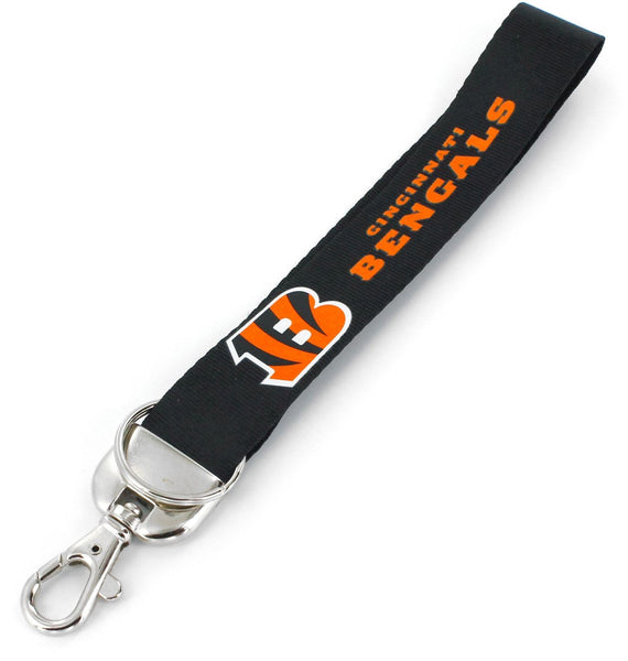 WHOLESALE CINCINNATI BENGALS DELUXE WRISTLET KEYCHAIN