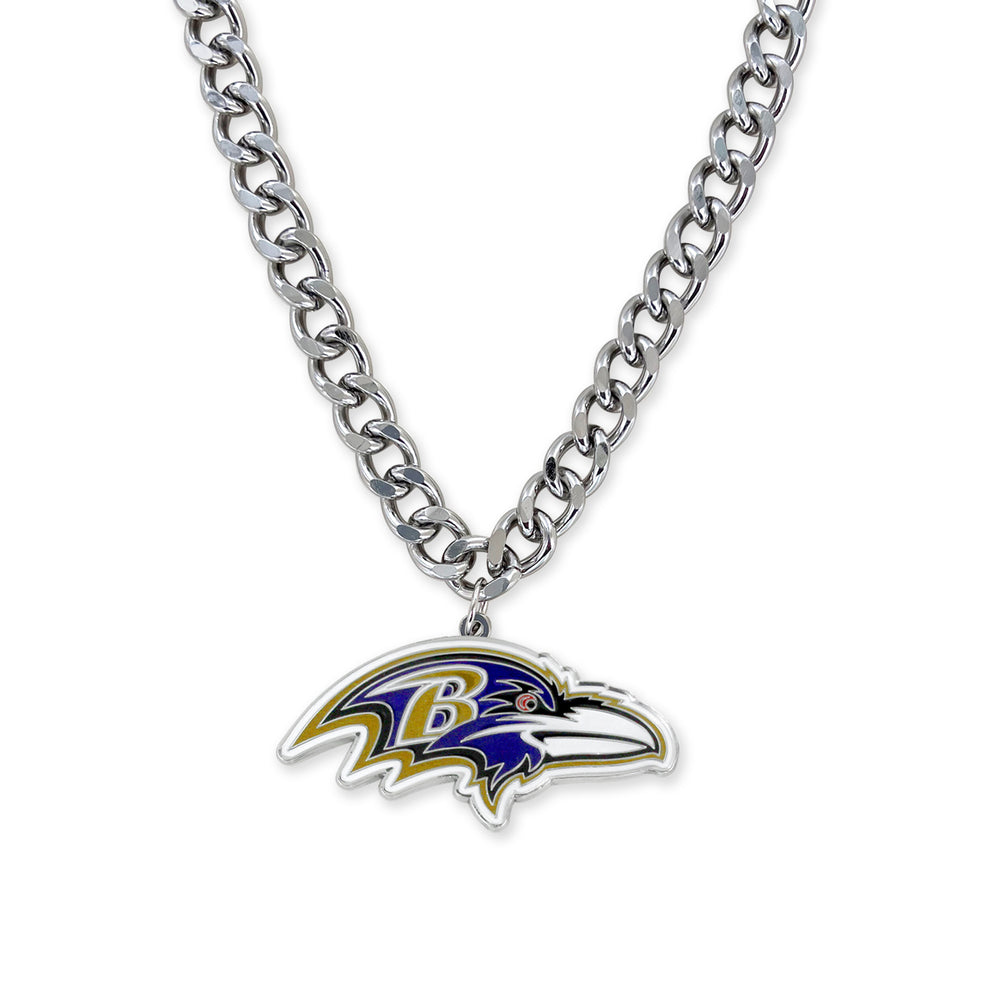 WHOLESALE BALTIMORE RAVENS HEAVYWEIGHT TEAM LOGO NECKLACE