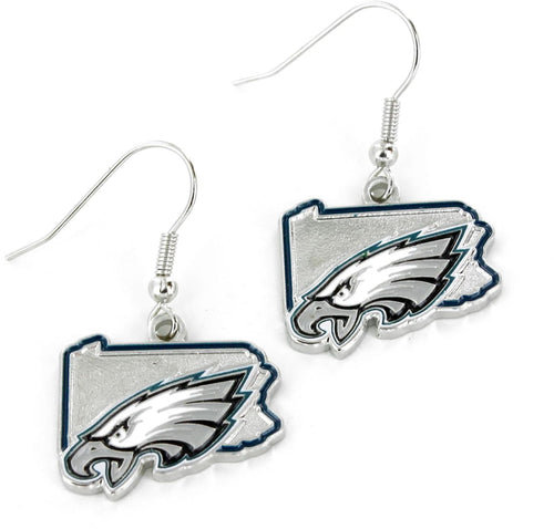 WHOLESALE PHILADELPHIA EAGLES - STATE DESIGN EARRINGS