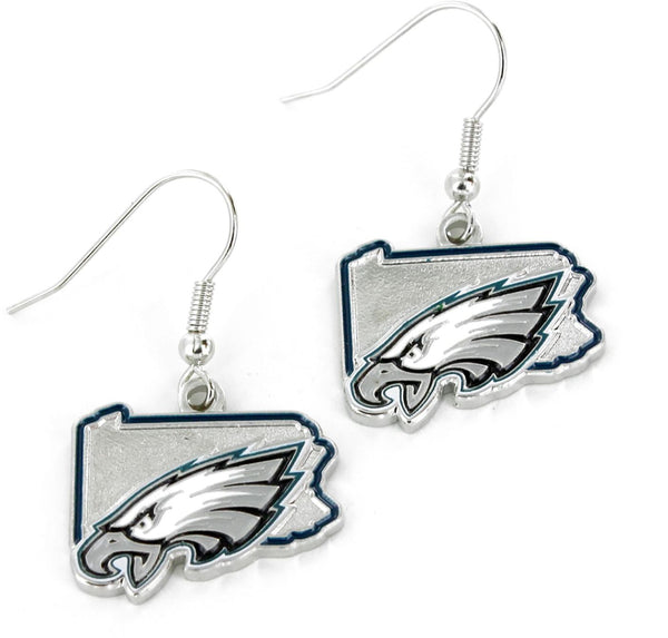 WHOLESALE PHILADELPHIA EAGLES - STATE DESIGN EARRINGS