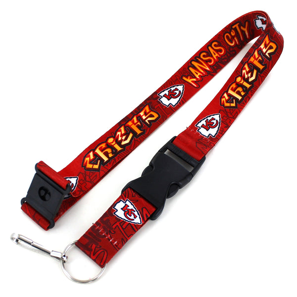 KANSAS CITY CHIEFS GRAFFITI LANYARD