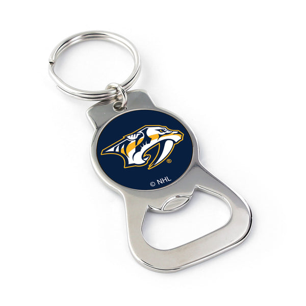WHOLESALE NASHVILLE PREDATORS BOTTLE OPENER KEYCHAIN PRIM. LOGO