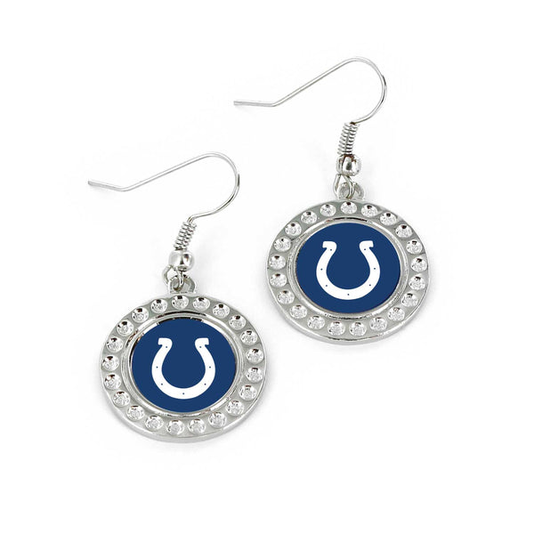 WHOLESALE INDIANAPOLIS COLTS DIMPLE EARRINGS (FJ-1080)