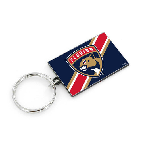 FLORIDA PANTHERS STRIPED KEYCHAIN