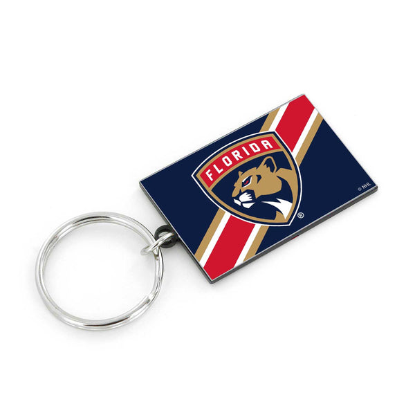 FLORIDA PANTHERS STRIPED KEYCHAIN