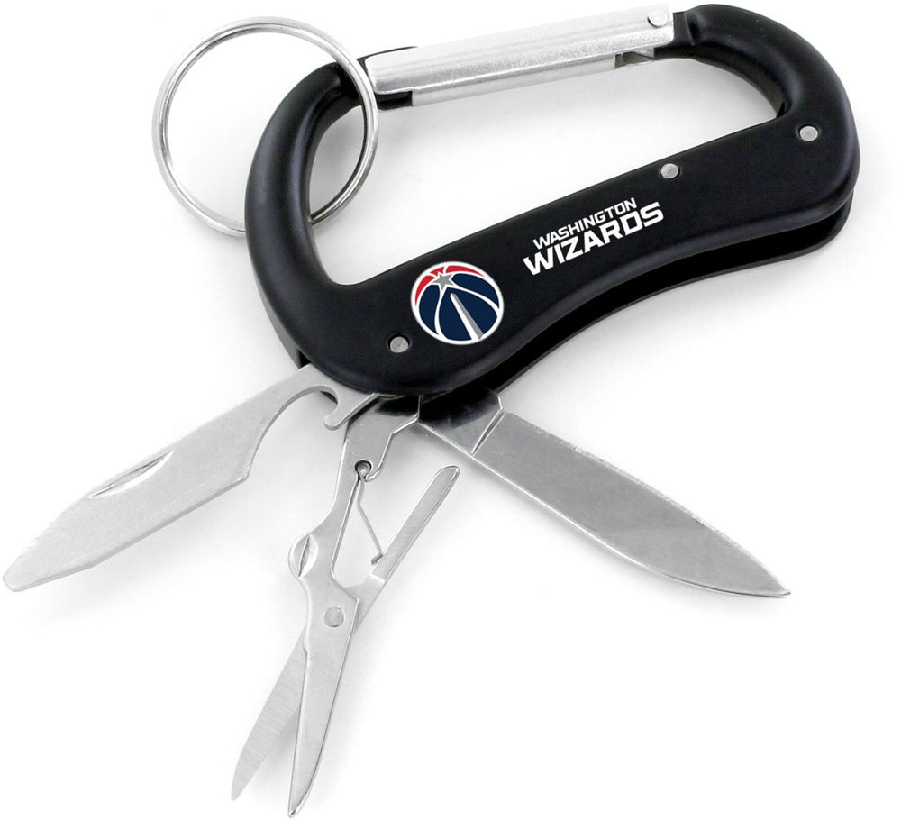 WASHINGTON WIZARDS CARABINER MULTI TOOL KEYCHAIN (SP)