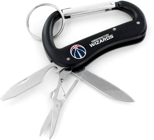 WASHINGTON WIZARDS CARABINER MULTI TOOL KEYCHAIN (SP)