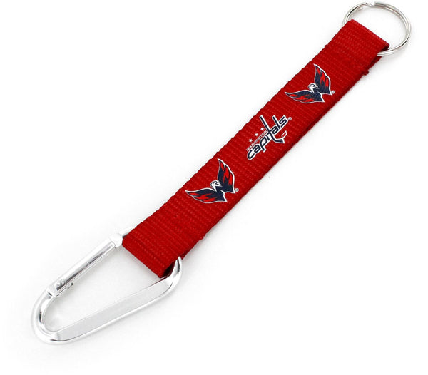 WHOLESALE WASHINGTON CAPITALS (RED) CARABINER LANYARD KEYCHAIN